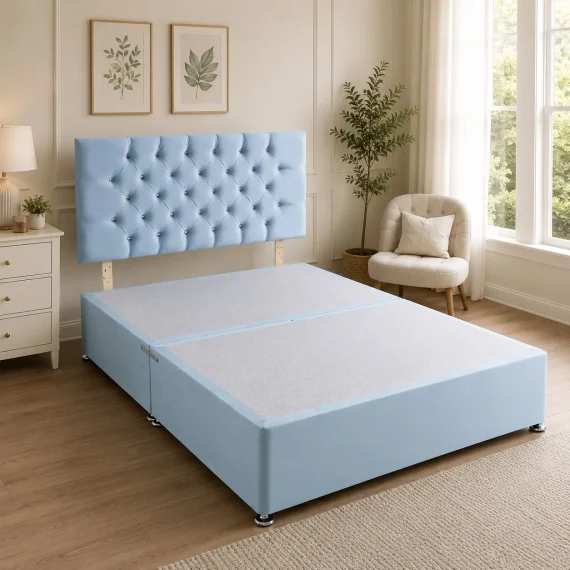 Divan Bed with Chesterfield Headboard