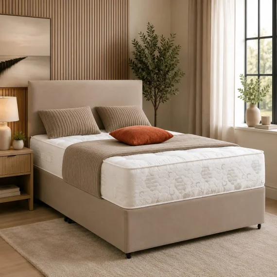 Divan Bed with Mattress & Headboard