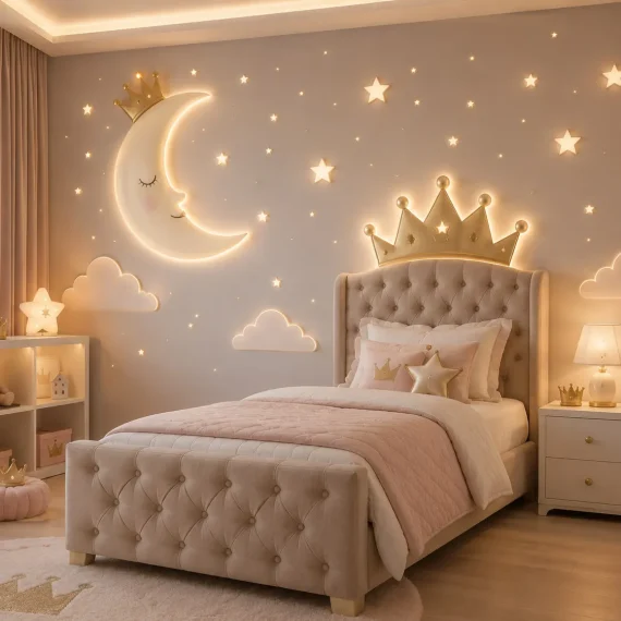 Button Tufted Wingback Kids Bed by Sleep and Style