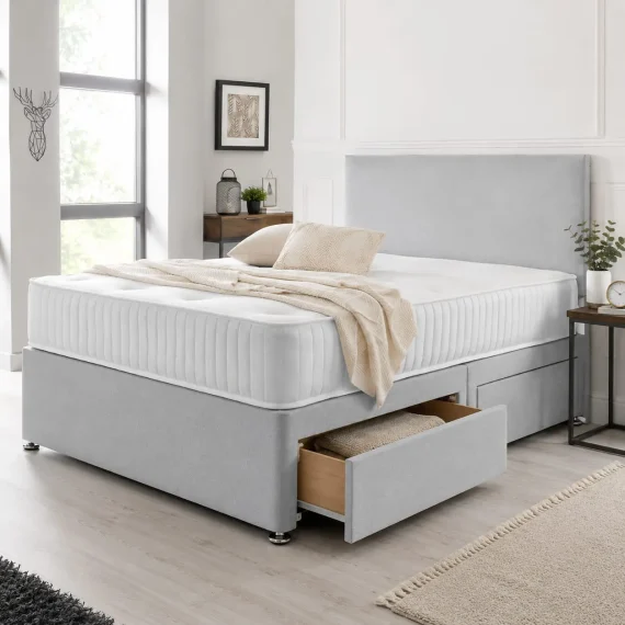 Divan Bed with Mattress & Headboard